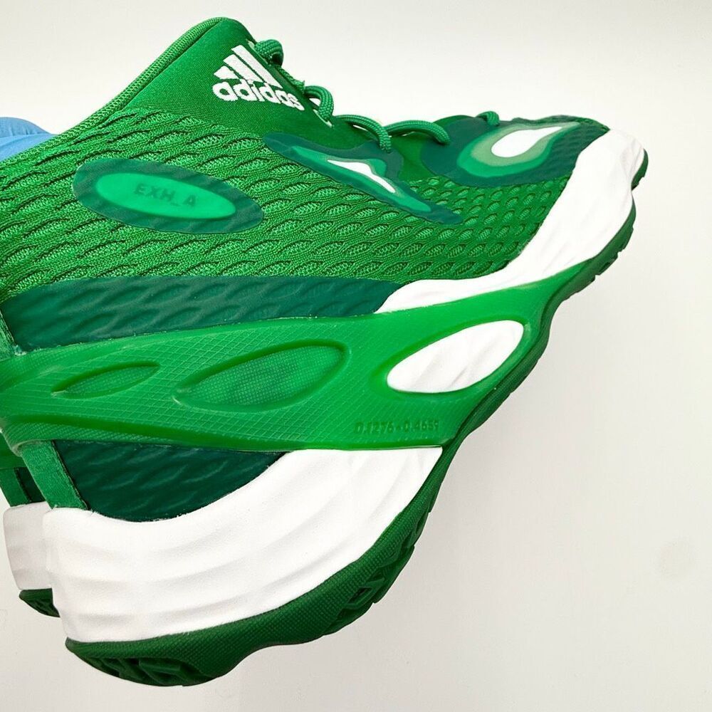 Adidas SM Exhibit A Mid Basketball Sneakers in Green White Lace Up - US Men’s Si - Picture 12 of 16